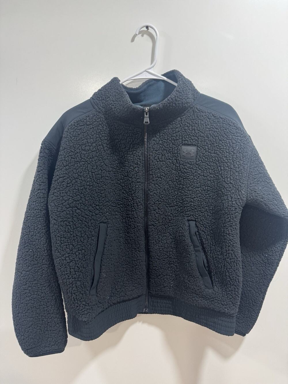 Under Armour Women’s Sherpa Fleece Jacket Black Size M Full Zip